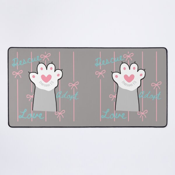 Item preview, Christian Cat Lover, Animal Rescue, Adopt Cats, Love, Heart Paws, Ephesians 15 designed and sold by Forevermore.