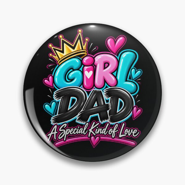 Item preview, Girl Dad A Special Kind of Love Typography-Black Background  designed and sold by Trendi61.