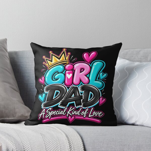Item preview, Girl Dad A Special Kind of Love Typography-Black Background  designed and sold by Trendi61.