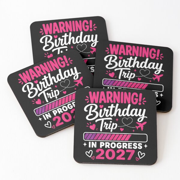 Item preview, Warning Birthday Trip In Progress 2027 Girls Trip Vacation designed and sold by slmfams.