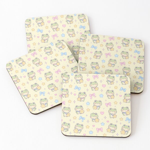 Item preview, Kawaii Frog Star Bag Pastel Pattern designed and sold by Soft Berry Studio.