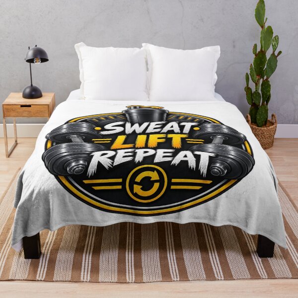 Item preview, Sweat Lift Repeat Gym Badge designed and sold by Design Sounds Studio.