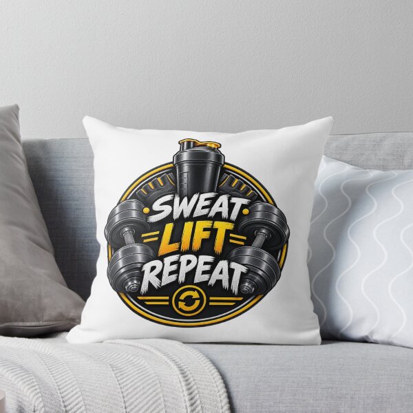 Item preview, Sweat Lift Repeat Gym Badge designed and sold by Design Sounds Studio.