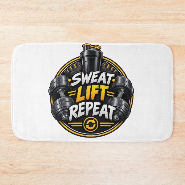Item preview, Sweat Lift Repeat Gym Badge designed and sold by Design Sounds Studio.