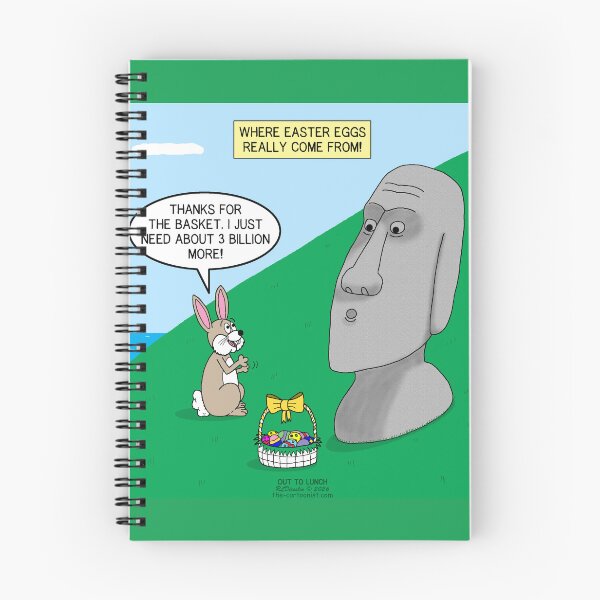 Item preview, Easter Island Eggs! designed and sold by Out to Lunch Cartoons and More.
