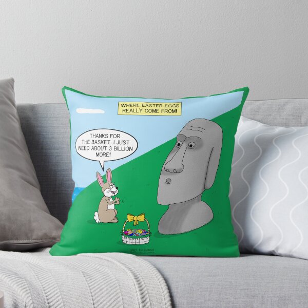 Item preview, Easter Island Eggs! designed and sold by Out to Lunch Cartoons and More.
