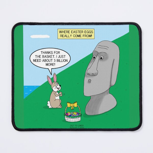 Item preview, Easter Island Eggs! designed and sold by Out to Lunch Cartoons and More.