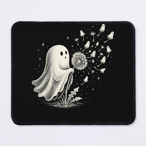 Item preview, Cute Ghost Blowing Dandelion Wishes Spooky Soft Aesthetic designed and sold by slmfams.