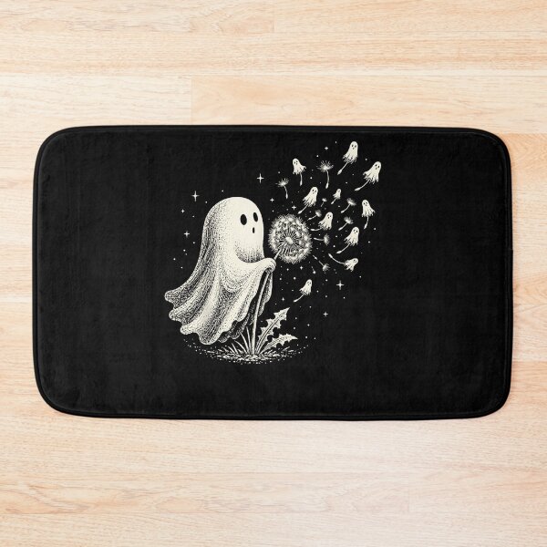 Item preview, Cute Ghost Blowing Dandelion Wishes Spooky Soft Aesthetic designed and sold by slmfams.