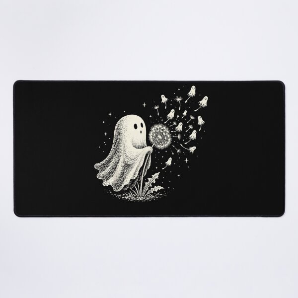 Item preview, Cute Ghost Blowing Dandelion Wishes Spooky Soft Aesthetic designed and sold by slmfams.