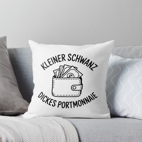 Item preview, Kleiner Schwanz, dickes Portmonnaie – Frecher Spruch mit Geldbörse designed and sold by LoFizzy.