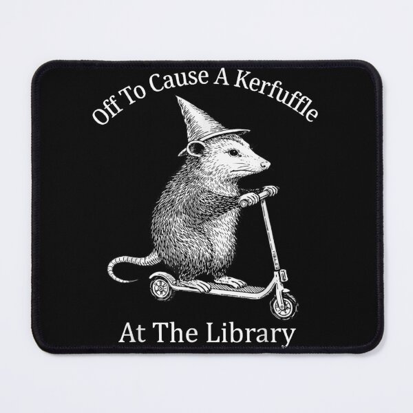 Item preview, Opossum On Scooter Off To Cause A Kerfuffle At The Library Funny designed and sold by slmfams.