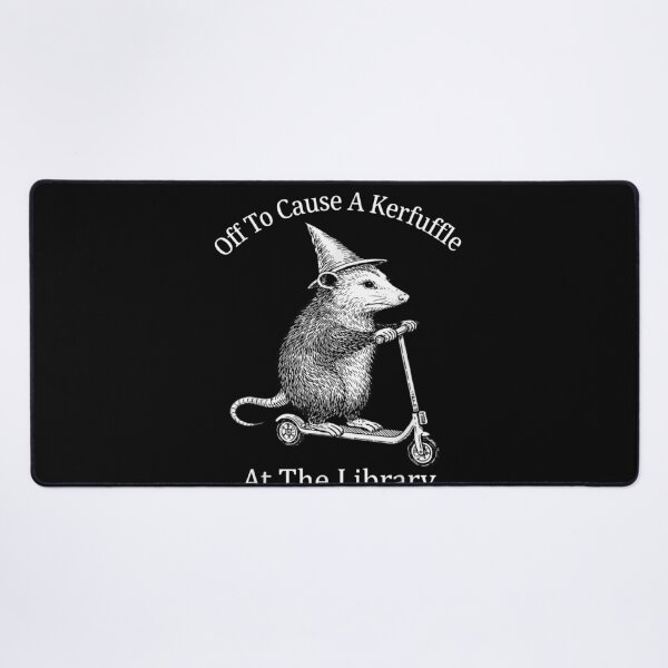 Item preview, Opossum On Scooter Off To Cause A Kerfuffle At The Library Funny designed and sold by slmfams.