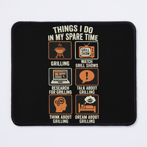 Item preview, Things I Do In My Spare Time Grilling Barbecue Lover Grill Master designed and sold by SofiBlair.
