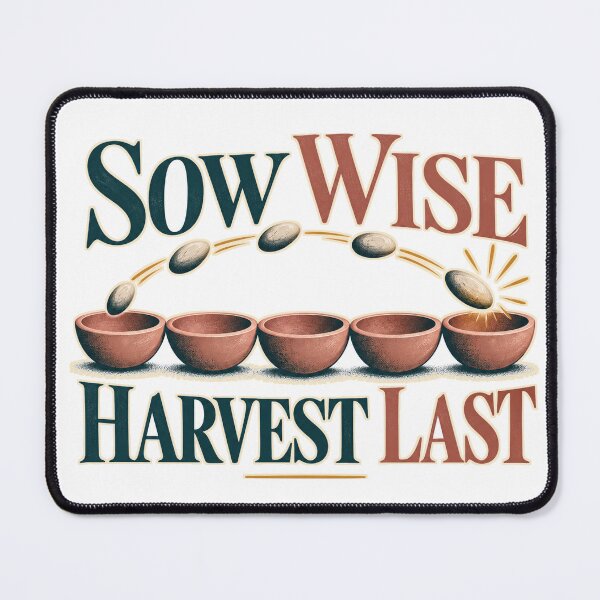 Item preview, Sow Wise Harvest Last Mancala designed and sold by aihrgdesign.