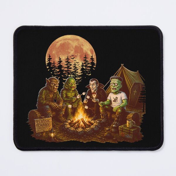 Item preview, Classic Chaos Campground – Classic Monsters Around the Campfire designed and sold by Classic Chaos Creations.