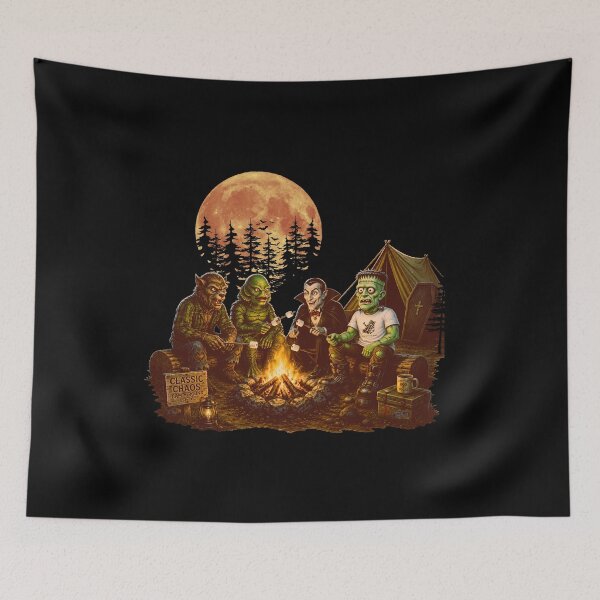 Item preview, Classic Chaos Campground – Classic Monsters Around the Campfire designed and sold by Classic Chaos Creations.
