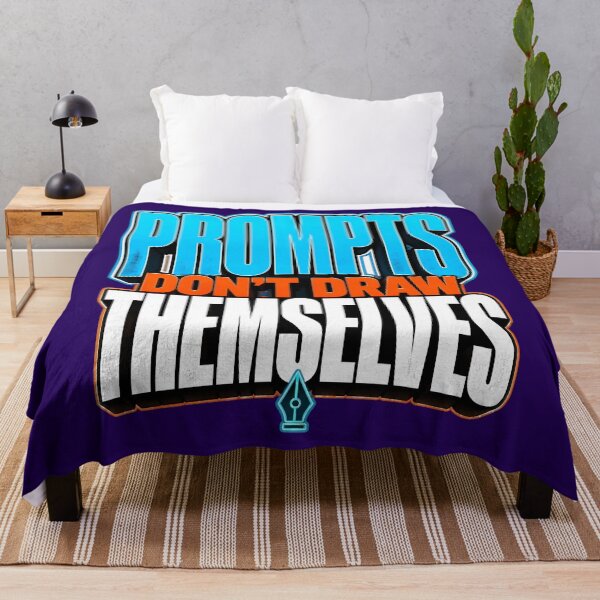 Item preview, Prompts Don't Draw Themselves Design designed and sold by Fun2Fentastic.