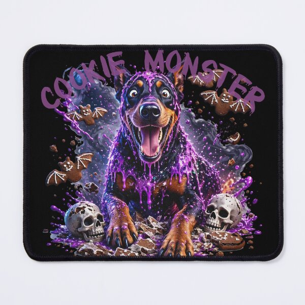 Item preview, Cookie Monster Halloween Dog Doberman Spooky Treats designed and sold by CraftyValley.