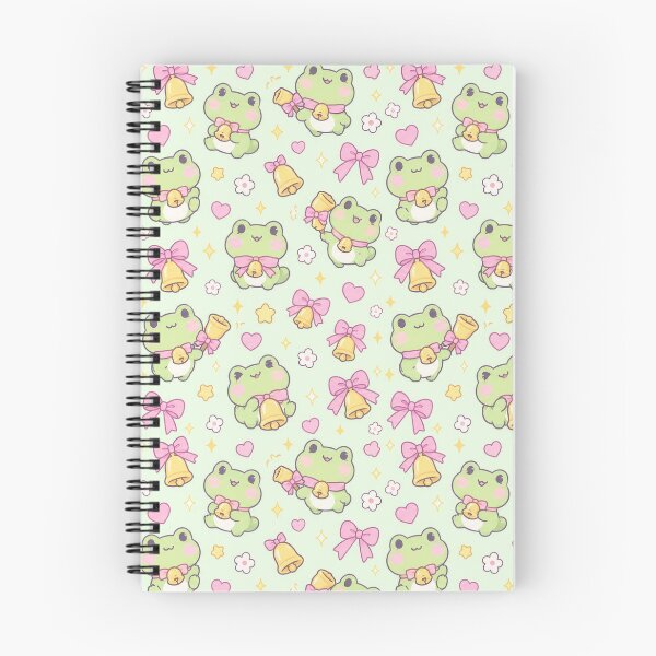 Item preview, Kawaii Frog Little Bell Pastel Pattern designed and sold by Soft Berry Studio.