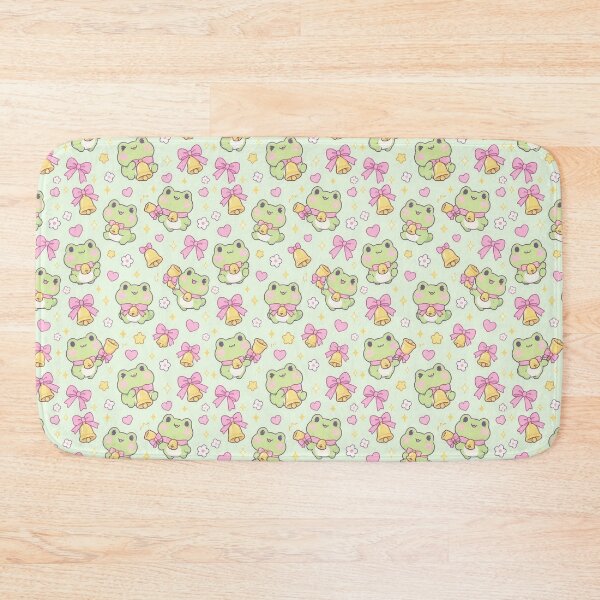Item preview, Kawaii Frog Little Bell Pastel Pattern designed and sold by Soft Berry Studio.