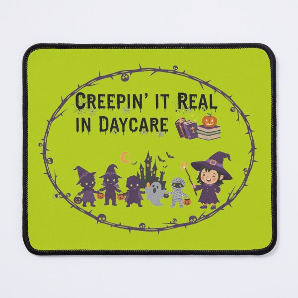 Item preview, Creepin It Real Daycare Teacher Spooky Frame Graphic designed and sold by Exquisite Design Studio „Paculówka”.