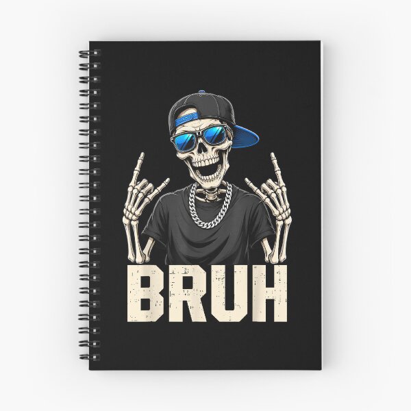 Item preview, Bruh Cool Skeleton With Sunglasses and Chain Funny Streetwear designed and sold by slmfams.