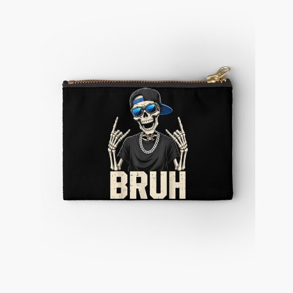 Item preview, Bruh Cool Skeleton With Sunglasses and Chain Funny Streetwear designed and sold by slmfams.