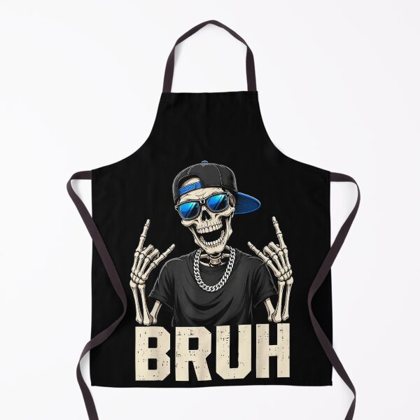 Item preview, Bruh Cool Skeleton With Sunglasses and Chain Funny Streetwear designed and sold by slmfams.