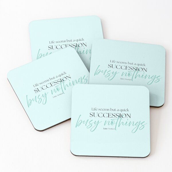 Item preview, Jane Austen Quote – Mansfield Park – "Succession of Busy Nothings" designed and sold by cheekymare.