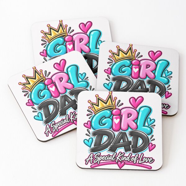 Item preview, Girl Dad A Special Kind of Love Typography-White Background  designed and sold by Trendi61.