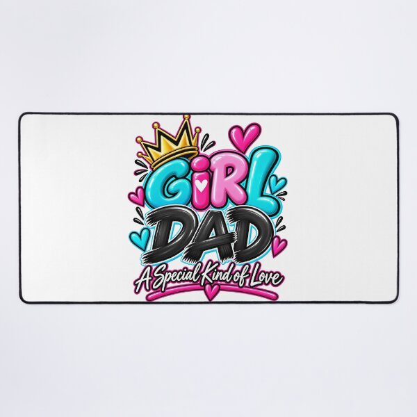 Item preview, Girl Dad A Special Kind of Love Typography-White Background  designed and sold by Trendi61.
