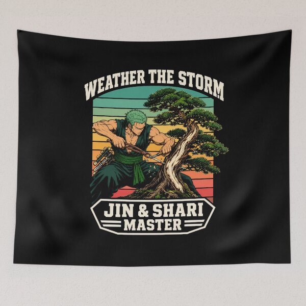 Item preview, Retro Manga Bonsai Tree Prune Your Negativity Japanese Gardening Graphic designed and sold by lamiarte.