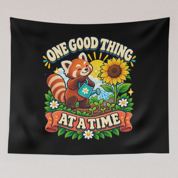 Item preview, One Good Thing at a Time - Red Panda designed and sold by Good Mood Foundry.