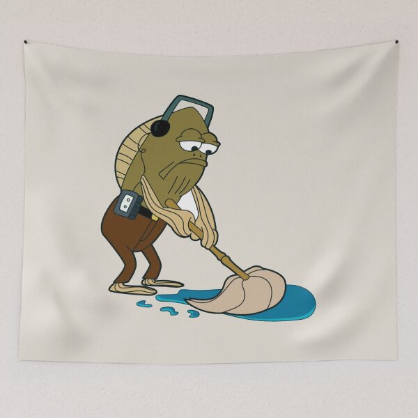 Item preview, Fred the Fish Mopping Meme  designed and sold by greyzane290.