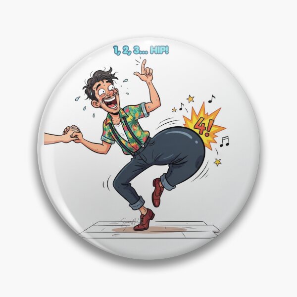 Item preview, 1 2 3 HIP Funny Latin Dance Salsa Bachata Pun designed and sold by SmartPuns.
