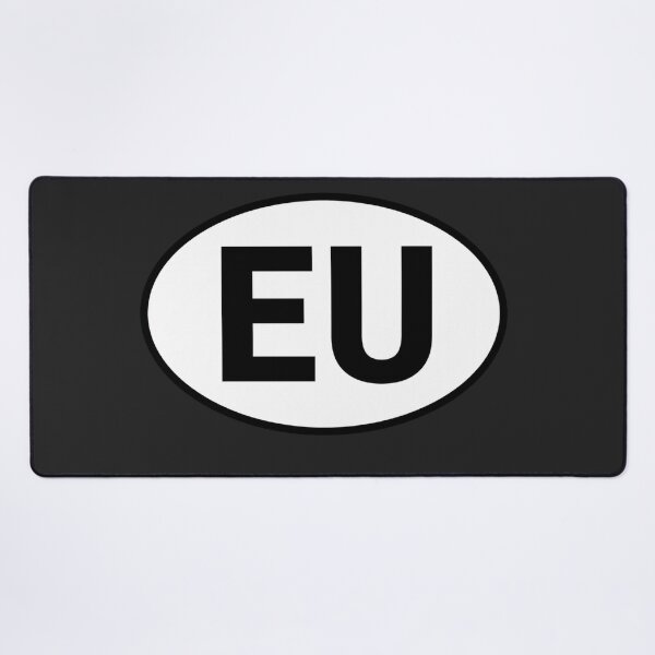Item preview, EU — European Union — Oval Country Code Sticker designed and sold by The Digital Compass.