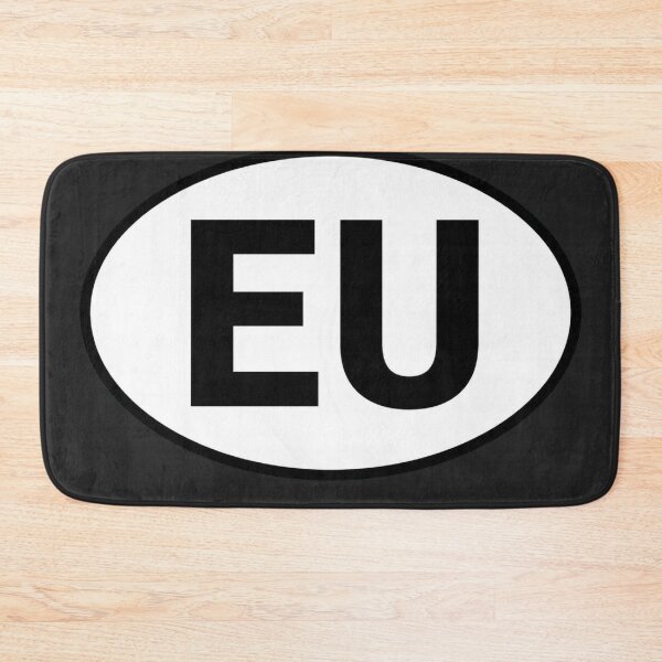 Item preview, EU — European Union — Oval Country Code Sticker designed and sold by The Digital Compass.