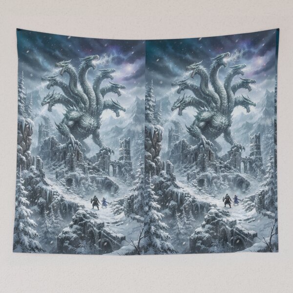 Item preview, multi headed ice dragon (no border) designed and sold by Crimsonmerchant.