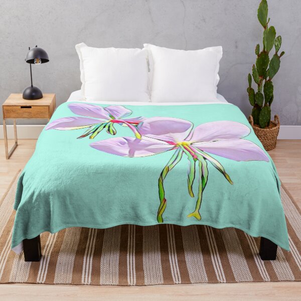 Item preview, Impressionist Pastel Lavender Gaura Flower Digital Illustration designed and sold by BalkanBloomArt.