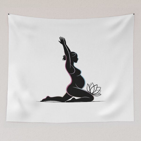 Item preview, Gradient Silhouette Pink Blue Prenatal Sketch designed and sold by 108stillness.