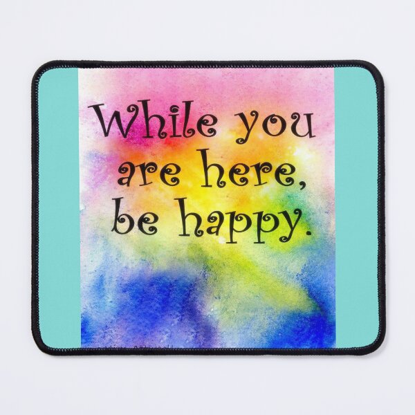 Item preview, While you are here be happy. Original watercolor. designed and sold by aswoa.
