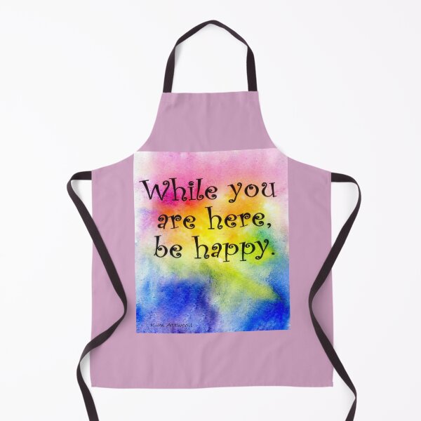 Item preview,  While you are here be happy. Original watercolor. designed and sold by aswoa.
