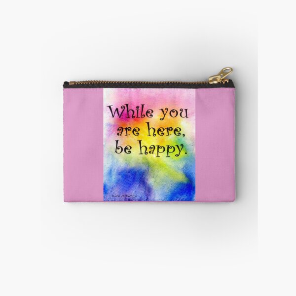 Item preview,  While you are here be happy. Original watercolor. designed and sold by aswoa.