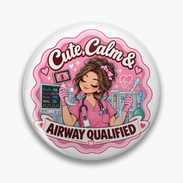 Item preview, Cute Calm & Airway Qualified Anesthesiologist designed and sold by MaritaSS.