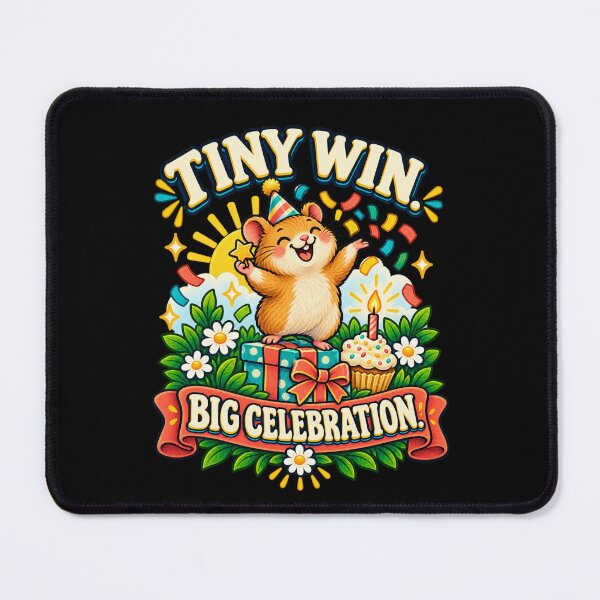 Item preview, Tiny Win, Big Celebration - Hamster designed and sold by Good Mood Foundry.