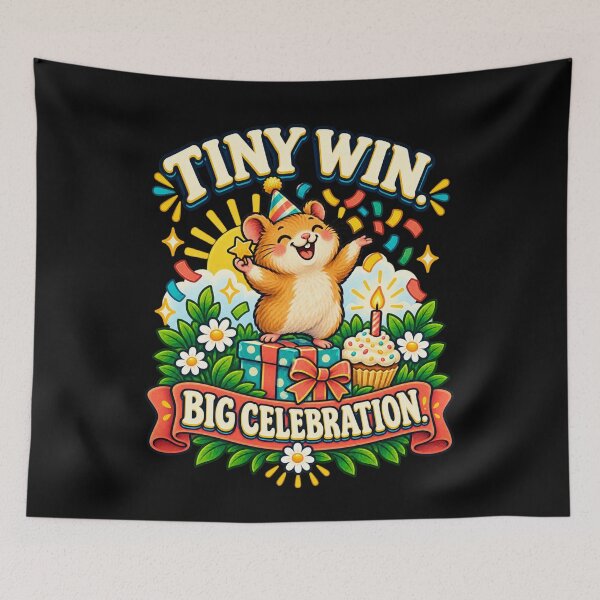Item preview, Tiny Win, Big Celebration - Hamster designed and sold by Good Mood Foundry.