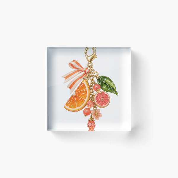 Item preview, Colorful Fruit Bag Charm Collection – Kitsch Maximalist Accessory Art designed and sold by Georain.