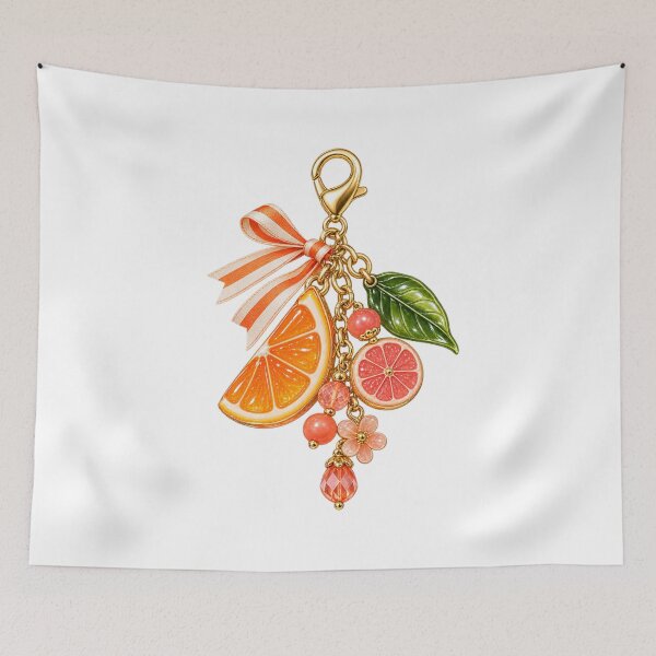 Item preview, Colorful Fruit Bag Charm Collection – Kitsch Maximalist Accessory Art designed and sold by Georain.