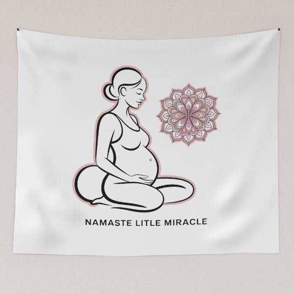 Item preview, Namaste Little Miracle Pink Mauve Mandala designed and sold by 108stillness.